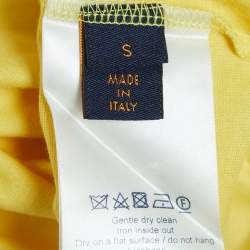 Louis Vuitton Yellow Cotton Crewneck T-Shirt S