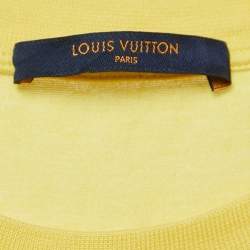 Louis Vuitton Yellow Cotton Crewneck T-Shirt S