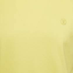Louis Vuitton Yellow Cotton Crewneck T-Shirt S