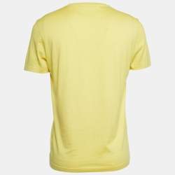 Louis Vuitton Yellow Cotton Crewneck T-Shirt S