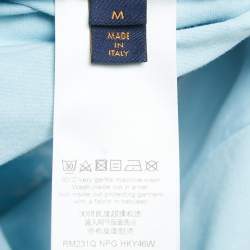 Louis Vuitton Light Blue Monogram Gradient Printed Cotton T-Shirt M