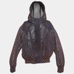 Louis Vuitton Navy Blue Gradient Monogram Mesh Jacket S