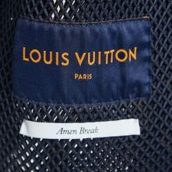 Louis Vuitton Navy Blue Gradient Monogram Mesh Jacket S