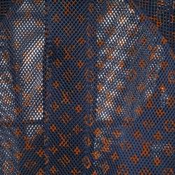 Louis Vuitton Navy Blue Gradient Monogram Mesh Jacket S