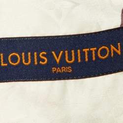 Pre Owned Louis Vuitton Multicolor Flower Monogram Printed Cotton & Silk Oversized Shirt S