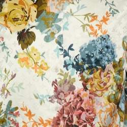 Pre Owned Louis Vuitton Multicolor Flower Monogram Printed Cotton & Silk Oversized Shirt S