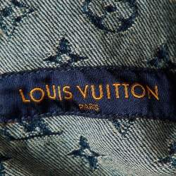 Louis Vuitton X Nigo Navy Blue Monogram Denim Button Front Jacket L
