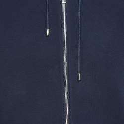 مملوكة مسبقًا Louis Vuitton Navy Blue Jersey Hoodie L