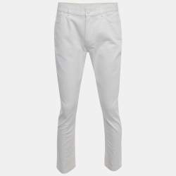 Louis Vuitton White Denim Regular Fit Jeans L/Waist 35.5"