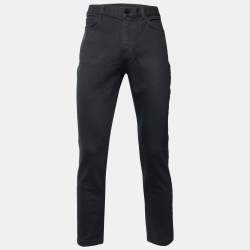 Louis Vuitton Black Cotton Regular Fit Jeans L/Waist 36"
