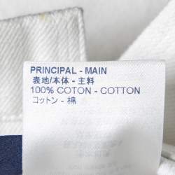 Pre Owned Louis Vuitton Blue/White Gradient Monogram Denim Shirt XS