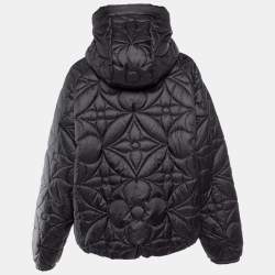 Louis Vuitton Black Monogram Quilted Reversible Puffer Jacket L