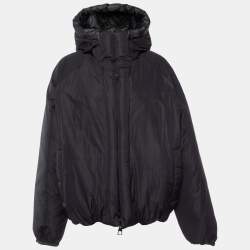 Louis Vuitton Black Monogram Quilted Reversible Puffer Jacket L