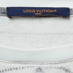 Louis Vuitton White/Black Monogram Tie-Dye Half Sleeve T-Shirt L