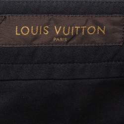 Louis Vuitton Grey Cotton Buttoned Chino Trousers M