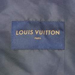 Louis Vuitton Blue Monogram Synthetic Hooded Windbreaker L
