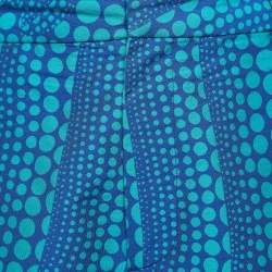 Pre Owned Louis Vuitton × Yayoi Kusama Blue Printed Cargo Shorts L