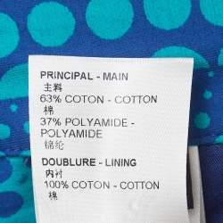 Pre Owned Louis Vuitton × Yayoi Kusama Blue Printed Cargo Shorts L
