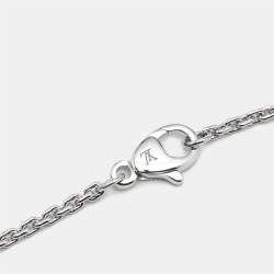 Pre Owned Louis Vuitton LV Volt Diamond 18k White Gold Large Necklace