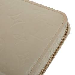 Pre Owned محفظة لوي فيتون زيبي كوريال بلانك مونوغرامية