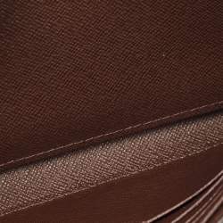 Pre Owned Louis Vuitton Damier Ebene Sistina Wallet