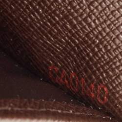 Pre Owned Louis Vuitton Damier Ebene Sistina Wallet