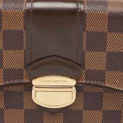 Pre Owned Louis Vuitton Damier Ebene Sistina Wallet