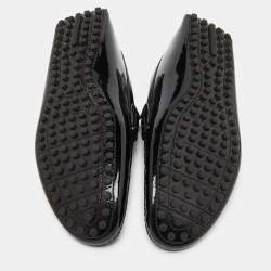 مملوكة مسبقًا Louis Vuitton Black Patent Leather Penny Loafers Size 44