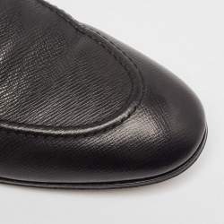 Louis Vuitton Black Leather LV Club Loafers Size 44