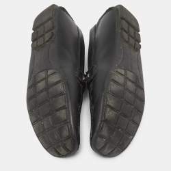 Louis Vuitton Black Leather Monte Carlo Loafers Size 43