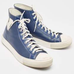 Louis Vuitton Blue Leather Tatoo High Top Sneakers Size  43