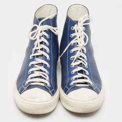 Louis Vuitton Blue Leather Tatoo High Top Sneakers Size  43
