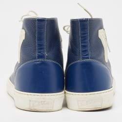 Louis Vuitton Blue Leather Tatoo High Top Sneakers Size  43