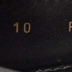Louis Vuitton Black Leather Slip On Loafers Size 44