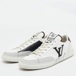Pre Owned Louis Vuitton Multicolor Leather Charlie Sneakers Size 45