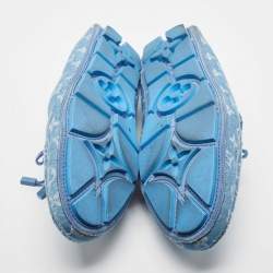 Louis Vuitton Blue Denim Driver  Loafers Size 45