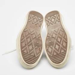 Louis Vuitton Blue Monogram Denim Lace Up Sneakers Size 41.5