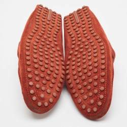 Louis Vuitton Red Suede Hockenheim Loafers Size 45