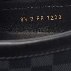 مملوكة مسبقًا Louis Vuitton Grey Leather  and Canvas Hockenheim Loafers Size 42.5