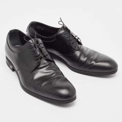 Louis Vuitton Black Leather Lace Up Oxford Size 41