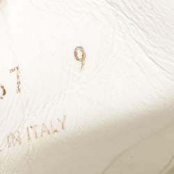 Louis Vuitton White/Monogram Canvas and Leather Low Top Sneakers Size 43