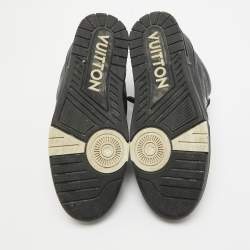 Louis Vuitton Black Leather LV Skate Sneakers Size 45