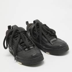 Louis Vuitton Black Leather LV Skate Sneakers Size 45