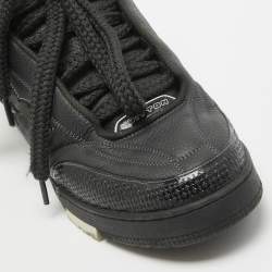 Louis Vuitton Black Leather LV Skate Sneakers Size 45