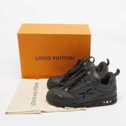 Louis Vuitton Black Leather LV Skate Sneakers Size 45