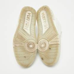 Louis Vuitton White Leather LV Trainer Sneakers Size 42