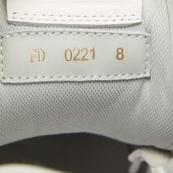 Louis Vuitton White Leather LV Trainer Sneakers Size 42