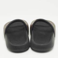 Louis Vuitton Brown Monogram Coated Canvas Waterfront Flat Slides Size 42