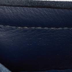 مملوكة مسبقًا Louis Vuitton Dark Blue Suede Monte Carlo Loafers Size 43