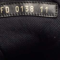 Louis Vuitton Black Monogram Canvas and Leather High Top Sneakers Size 45